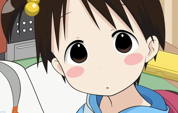 Картинка девочка, anime, хвостик, ichigo mashimaro, клубничный зефир, Ito Chika