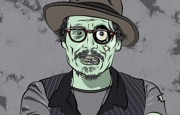 Зомби, johnny depp, джонни депп, walking dead, ходячий мертвец