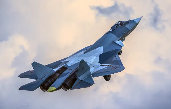Картинка истребитель, Россия, Т-50, многофункциональный, «ПАК ФА», Су-57