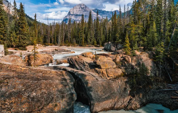 Картинка горы, река, скалы, Канада, Yoho National Park