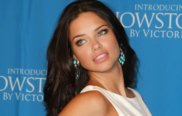 Взгляд, серьги, Адриана Лима, Adriana Lima, Victoria's Secret, супермодель