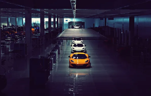 Завод, помещение, mclaren, макларен, mp4-12c