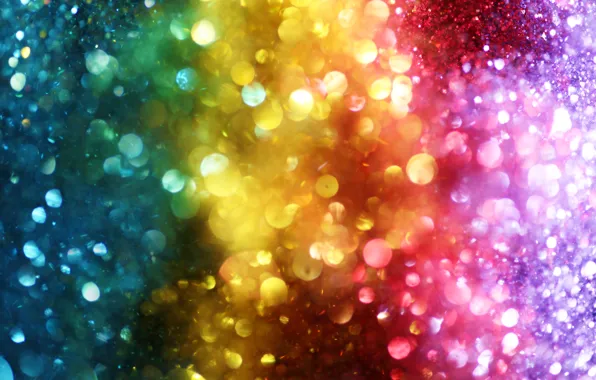 Lights, огни, фон, цвет, colorful, rainbow, bokeh