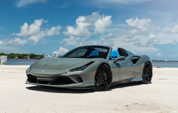 Ferrari, Beach, Spider, Sea, Sportcar, Ferrari SF90 Spider, SF90 Spider