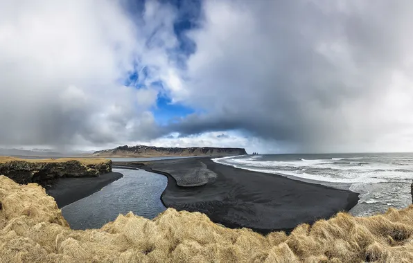 Картинка море, берег, Исландия
