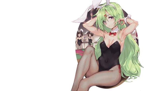 Kawaii, girl, hot, sexy, anime, babe, cute, green hair