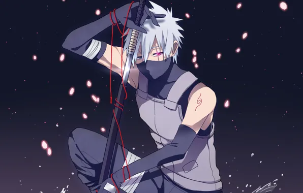 Арт, Naruto, Hatake Kakashi, анбу, Хатаке