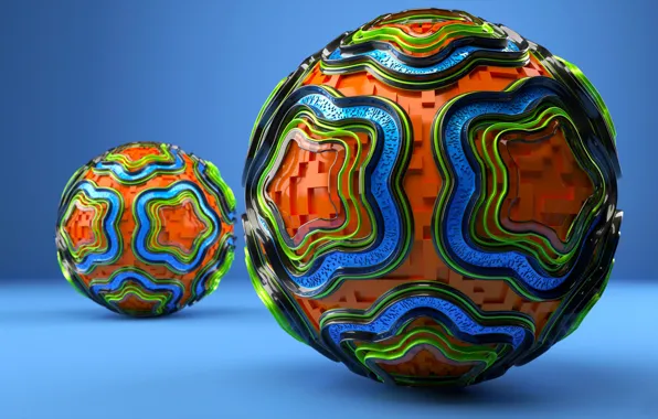 Шары, Цвета, Balls, цветки, лего