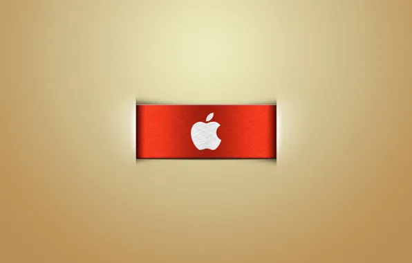 Фон, apple, ткань, logo, красная, бренд
