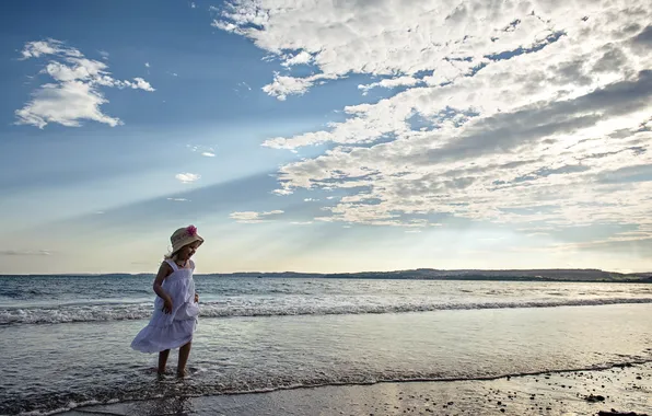 Море, настроение, девочка
