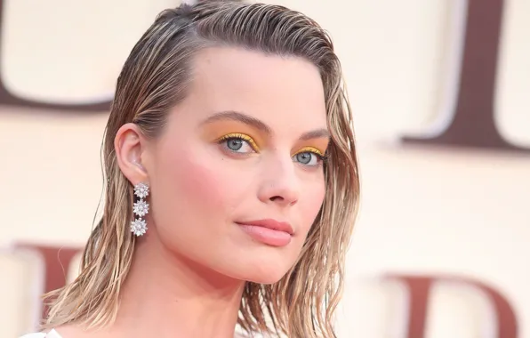 Взгляд, актриса, блондинка, украшение, серьга, look, blonde, actress