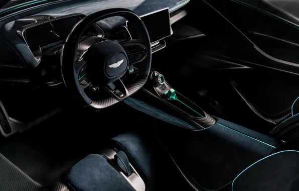 Aston Martin, car interior, Valhalla, carbon fiber, Aston Martin Valhalla