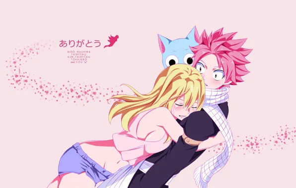 Game, neko, anime, cat, Lucy, blonde, asian, friends