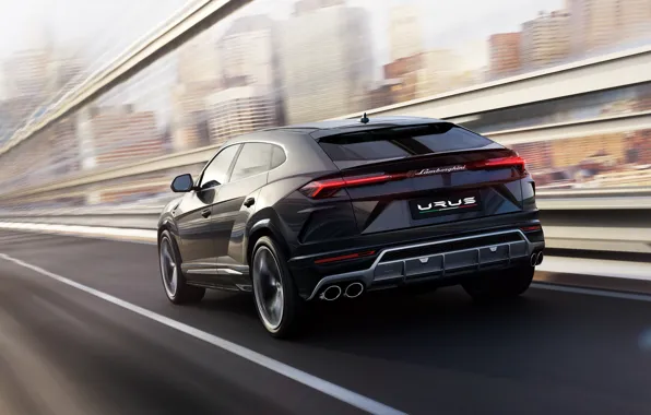 Скорость, Lamborghini, 2018, Urus
