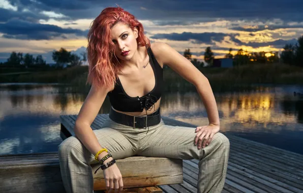 Картинка девушка, поза, Miryam