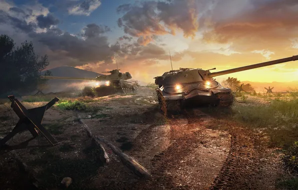 Картинка танк, Game, ИС-7, Мир танков, World of Tanks, T110E5, советский танк, Wargaming.net