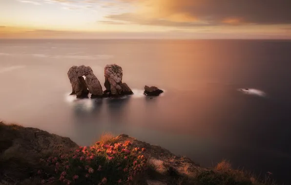 España, Liencres, Playa de Valdearenas