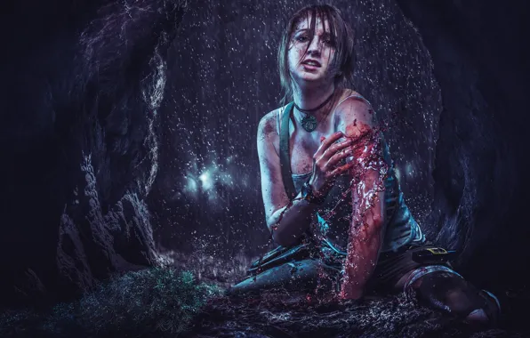 Девушка, Tomb Raider, Лара Крофт, Square Enix, Lara Croft, Косплей, Cosplay, Microsoft Studios
