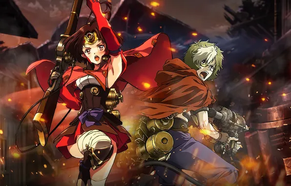 Аниме, арт, персонажи, Кабанери железной крепости, Koutetsujou no kabaneri