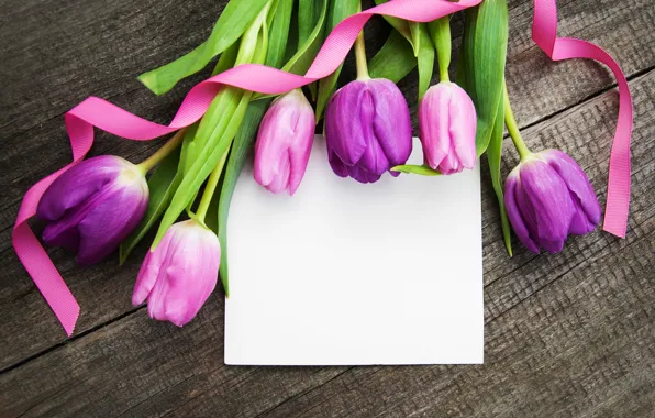 Цветы, colorful, тюльпаны, wood, pink, flowers, tulips, spring