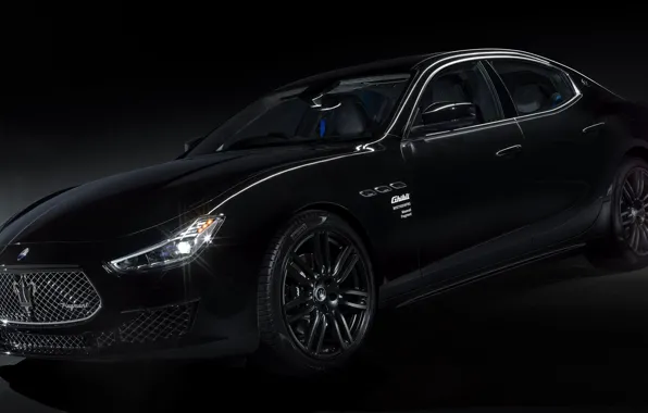 Картинка черный, суперкар, масерати, Special Edition, Maserati Ghibli, спортивный автомобиль, специальная серия, Maserati Ghibli Operanera