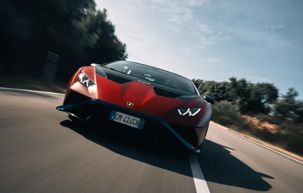 Lamborghini, road, speed, Huracan, Lamborghini Huracan STO