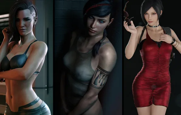 Gears of war, resident evil 2, ada wong, residen evil, gears 5, kait diaz, cyberpunk2077