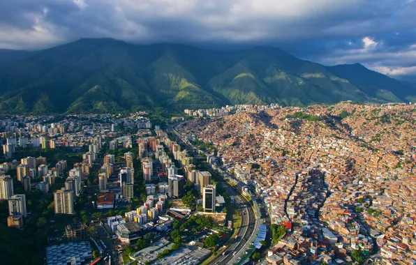 Картинка city, landscape, venezuela, city street, caracas venezuela, venezuela city