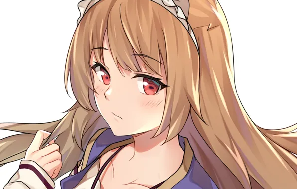Девушка, портрет, рыжая, ушки, Spice and Wolf, Holo, Волчица И Пряности