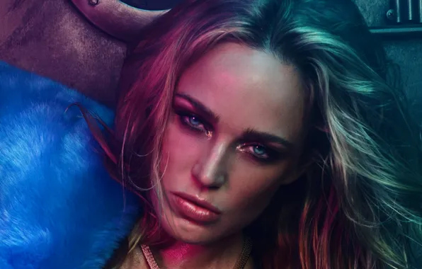 Взгляд, поза, портрет, макияж, актриса, Caity Lotz, Кейти Лотц