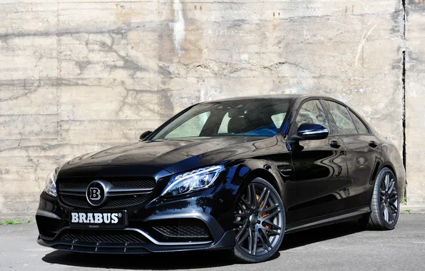 Картинка Mercedes, Brabus, мерседес, AMG, брабус, амг, C 63, 2015
