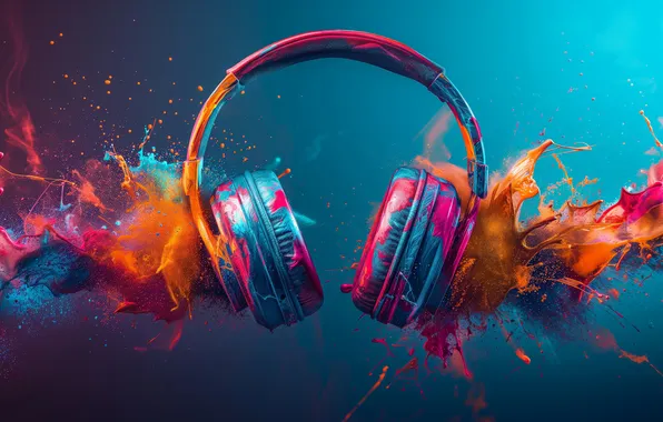 Digita, headphones, colorful