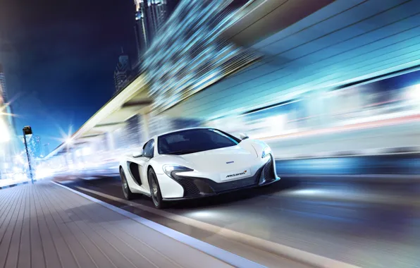 Картинка McLaren, City, Speed, White, Spider, Supercar, 650S