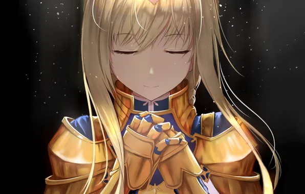 Девушка, доспехи, Sword Art Online, Мастера Меча Онлайн