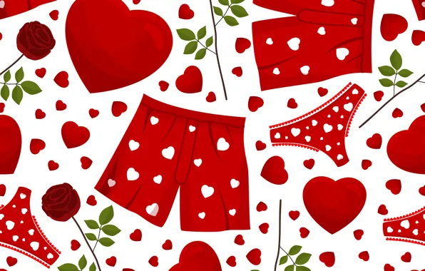 Картинка трусики, текстура, сердечки, panties, texture, hearts, розочки, rosettes