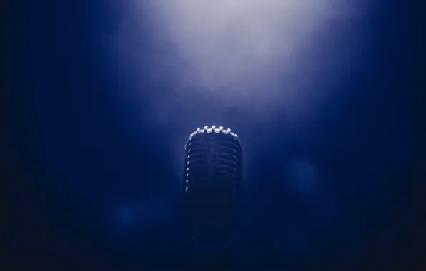 Картинка свет, дым, микрофон, Bruno Cervera