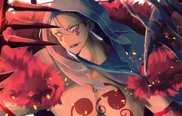 Секси, аниме, арт, парень, берсеркер, Fate / Grand Order