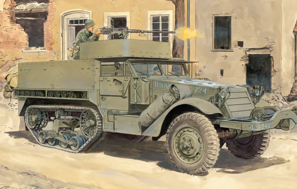 Полугусеничный бронетранспортёр США, Half-Track Personnel Carrier M3