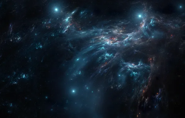 Space, nebula, stars