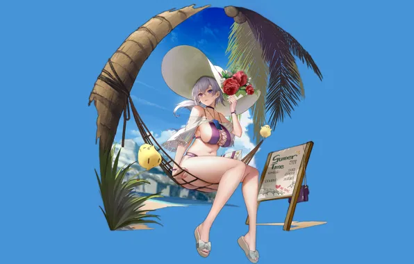 Girl, sexy, ass, Reno, cleavage, beach, long hair, boobs
