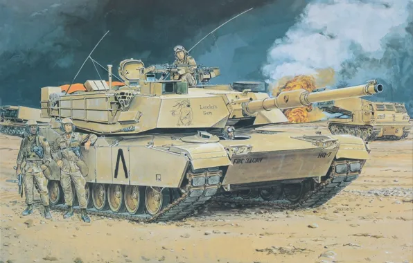 ОБТ, основной боевой танк США, Heavy Armor, Тяжелая броня, M1A1-HA, танк оснащён урановой бронёй 1-го …
