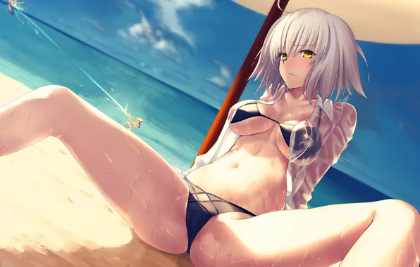 Kawaii, sexy, beach, sea, pussy, boobs, big, breast