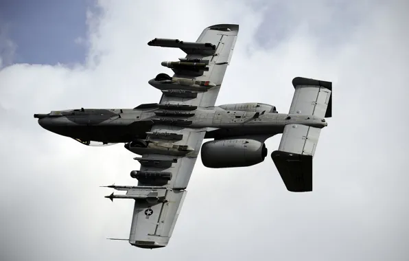 Небо, облака, штурмовик, A-10, Thunderbolt II