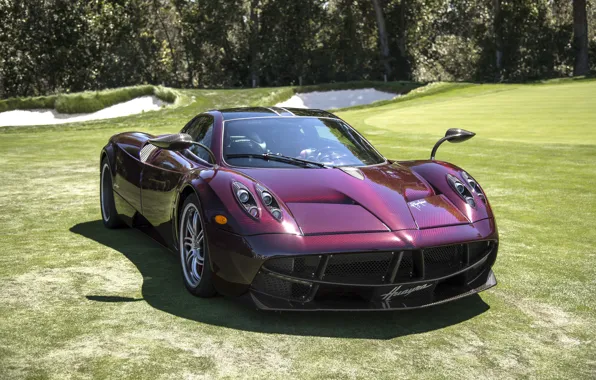 Картинка Red, Pagani, Carbon, Huayra