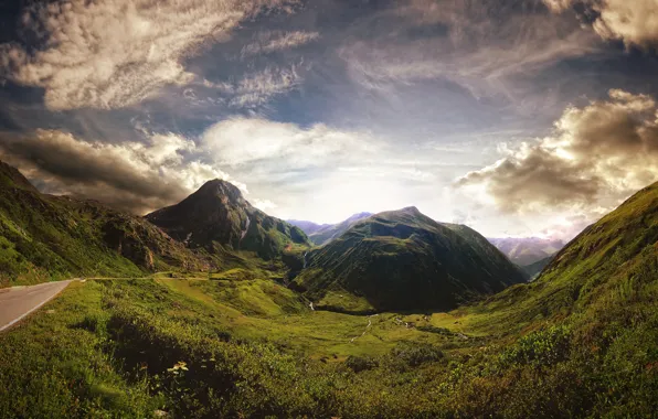 Швейцария, альпы, The Old Furka Pass