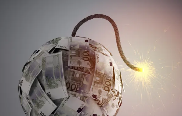Paper, explosive, banknotes, world economy