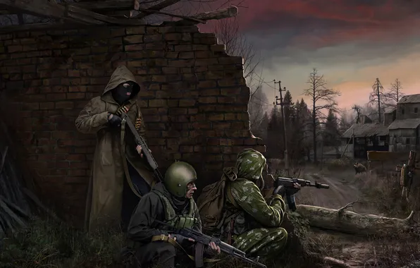 Картинка чернобыль, Stalker, зона, украина, сталкеры