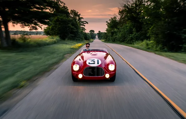 Картинка Ferrari, 212, 1951, headlights, Ferrari 212 Export Barchetta