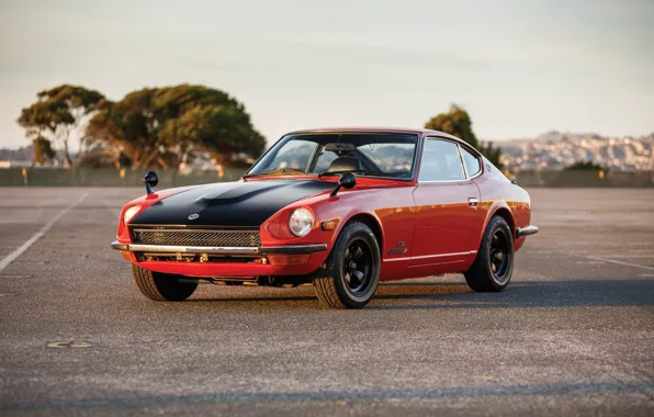 Авто, ретро, тень, Nissan, Fairlady, Z432