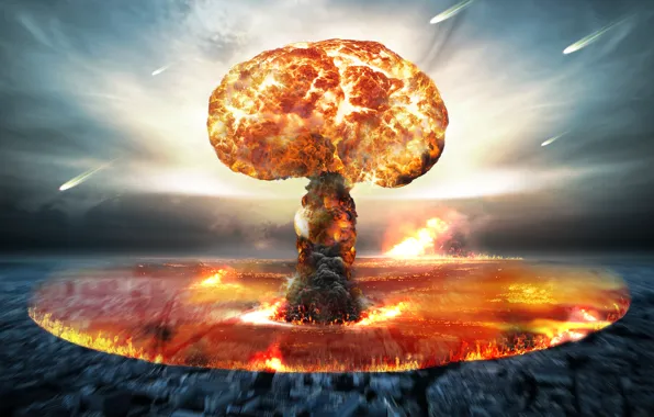 Explosion, energy, destruction, nuclear attack, nuclear bomb